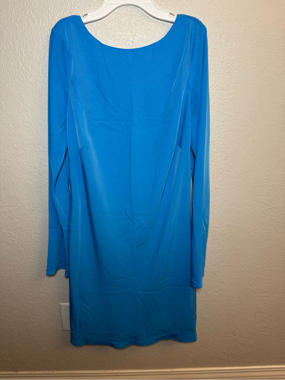 Abercrombie & Fitch Blue Long Sleeve Open Back Mini Dress XL